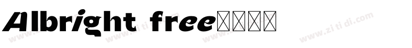 Albright free字体转换
